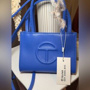 Brand New Blue Small Telfar Shopping Bag
